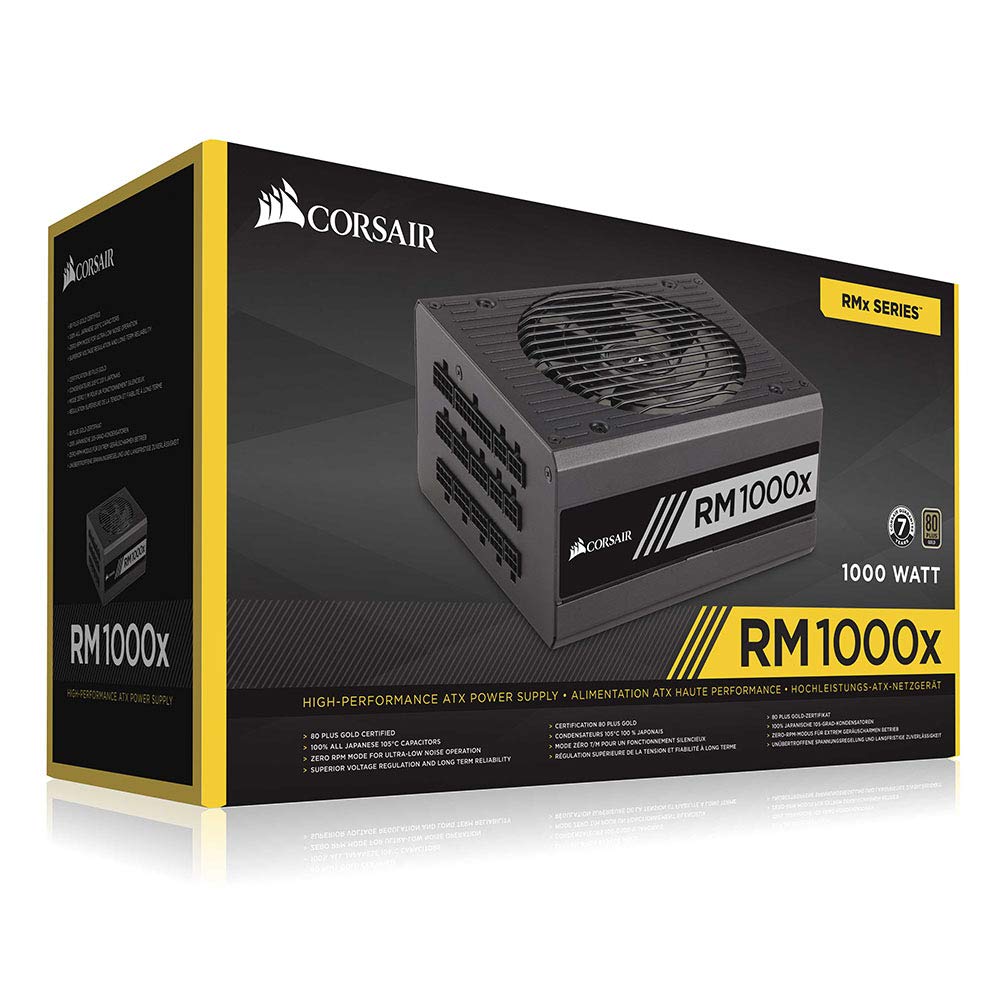 Buy Corsair RM1000X Best Price in India | 1000 Watt 80 PLUS Gold PSU