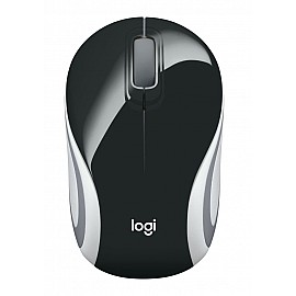Logitech M187 USB Wireless Mini Mouse (Black)