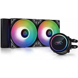 DeepCool Gammax L240 ARGB All-in-One Liquid CPU Cooler for Intel LGA2066/ 2011-v3/ 2011/ 1700/ 1200/ 1151/ 1150/ 1155 I AMD AM4 (DP-H12CF-GL240-ARGB)