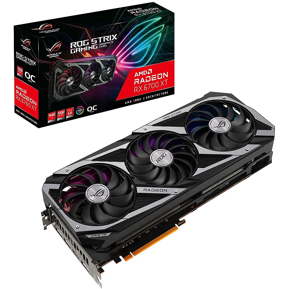 【美品】ASUS ROG STRIX RX 6700 XT 12GB rog-strix-rx6700xt-o12g-gaming