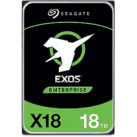 Seagate Exos X18 18TB Enterprise Hard Drive - 7200 RPM/ 256MB Cache/ 3.5-Inch/ SATA 6Gb/s (ST18000NM000J)