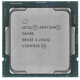 Intel Pentium Gold G6405 10th Generation Processor - LGA1200 Socket (Dual Core/ 4.10 GHz/ 4MB Cache/ 4 Threads/ Intel UHD Graphics 610)