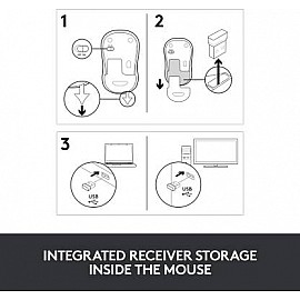 Logitech M185 Wireless Mouse - Grey