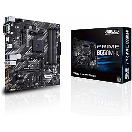 Asus PRIME B550M-K Micro-ATX Motherboard for AMD 3rd Gen Ryzen Processors - AM4 Socket