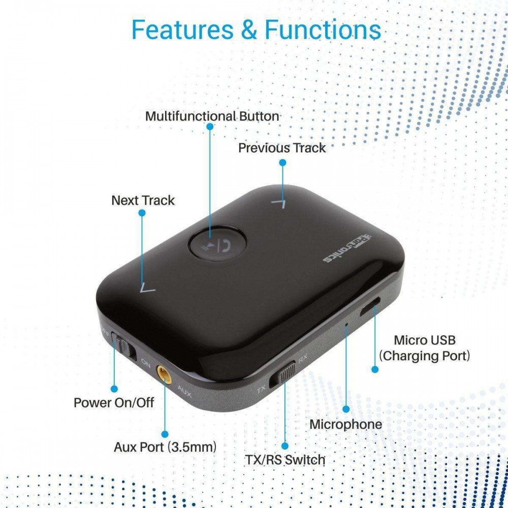 Portronics Auto 14 Bluetooth Transmitter & Receiver Best Price in Inida