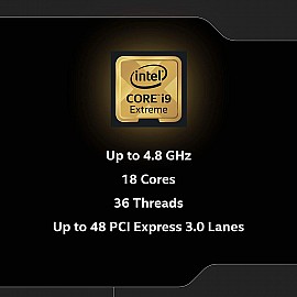 Intel Core i9-10980XE Extreme Edition Processor - LGA2066 Socket (18 Cores/ 36 Threads/ 3.00 GHz/ 4.80 GHz Turbo/ 25MB Cache/ Cascade Lake)