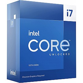 Intel Core i7-13700KF 13th Generation Processor - LGA1700 Socket (16 Cores (8P+8E)/ 3.4 GHz/ 5.4 GHz Turbo/ 30MB Cache/ 24 Threads/ Descrete Graphics/ Raptor Lake)