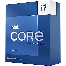 Intel Core i7-13700KF 13th Generation Processor - LGA1700 Socket (16 Cores (8P+8E)/ 3.4 GHz/ 5.4 GHz Turbo/ 30MB Cache/ 24 Threads/ Descrete Graphics/ Raptor Lake)