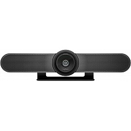 Logitech MeetUp Video and Audio Conferencing System - Ultra HD 4K/1080p/720p, 100x Optical Zoom 3, Integrated Microphone, Adjustable Speakers, Wide Field of View 120°