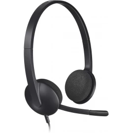 Logitech H340 USB Headset with Noise-Cancelling Mic for Computer/ Laptop/ Windows/ Mac - Black