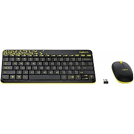 Logitech MK240 Nano Wireless Keyboard And Mouse Combo - 12 Function Keys, 2.4GHz Wireless, 1000DPI, Spill-Resistant Design - Black
