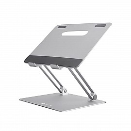 Portronics My Buddy K3 Foldable & Adjustable Laptop Stand - For Laptops up to 15.6 inches (Silver)