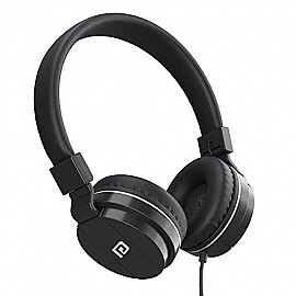 Portronics Aural 1 Foldable Wired Headphones with Mic (Black) - POR 1374