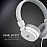 Portronics Aural 1 Foldable Wired Headphones with Mic (White) - POR 1375