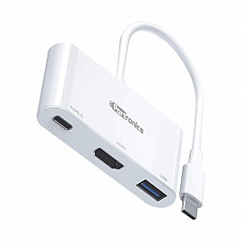 Portronics C-Konnect USB-C Multiport Adapter - Project your Type-C Device on a large screen of any HDMI port monitor like TV, Projector (POR-1041)