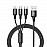 Portronics Konnect A Trio 3-In-1 Charging Cable - 8 Pin USB/ Micro USB/ Type-C Ports (POR-1313)