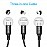 Portronics Konnect A Trio 3-In-1 Charging Cable - 8 Pin USB/ Micro USB/ Type-C Ports (POR-1313)