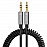 Portronics Konnect Aux 6 Spiral AUX Cable 3.5mm Metal Jack - 1.5 meter (POR-1261)