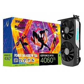 Zotac Gaming GeForce RTX 4060 Ti Twin Edge OC 8GB GDDR6 128-Bit Dual Fan Graphics Card SPIDER-MAN: Across the Spider-Verse Bundle (ZT-D40610H-10SMP)