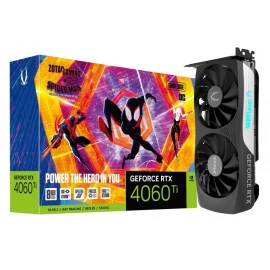 Zotac Gaming GeForce RTX 4060 Ti Twin Edge OC 8GB GDDR6 128-Bit Dual Fan Graphics Card SPIDER-MAN: Across the Spider-Verse Bundle (ZT-D40610H-10SMP)