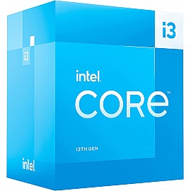 Intel Core i3-13100 13th Generation Processor - LGA1700 Socket (4 Cores/ 3.4 GHz/ 4.5 GHz Turbo/ 12MB+5MB Cache/ 8 Threads/ Raptor Lake/ Intel UHD Graphics 730 Graphics)