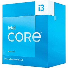 Intel Core i3-13100F 13th Generation Processor - LGA1700 Socket (4 Cores/ 3.4 GHz/ 4.5 GHz Turbo/ 12MB+5MB Cache/ 8 Threads/ Raptor Lake/ Descrete Graphics Required)