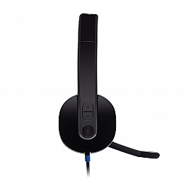 Logitech H540 USB Computer Headset with Noise-Cancelling Mic (Black)