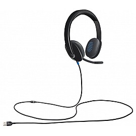 Logitech H540 USB Computer Headset with Noise-Cancelling Mic (Black)