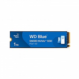 Western Digital WD Blue SN580 NVMe 1TB (SSD) (WDS100T3B0E) - Upto 4150MB/s, 5 Y Warranty, PCIe Gen 4 NVMe M.2 (2280), Internal Solid State Drive