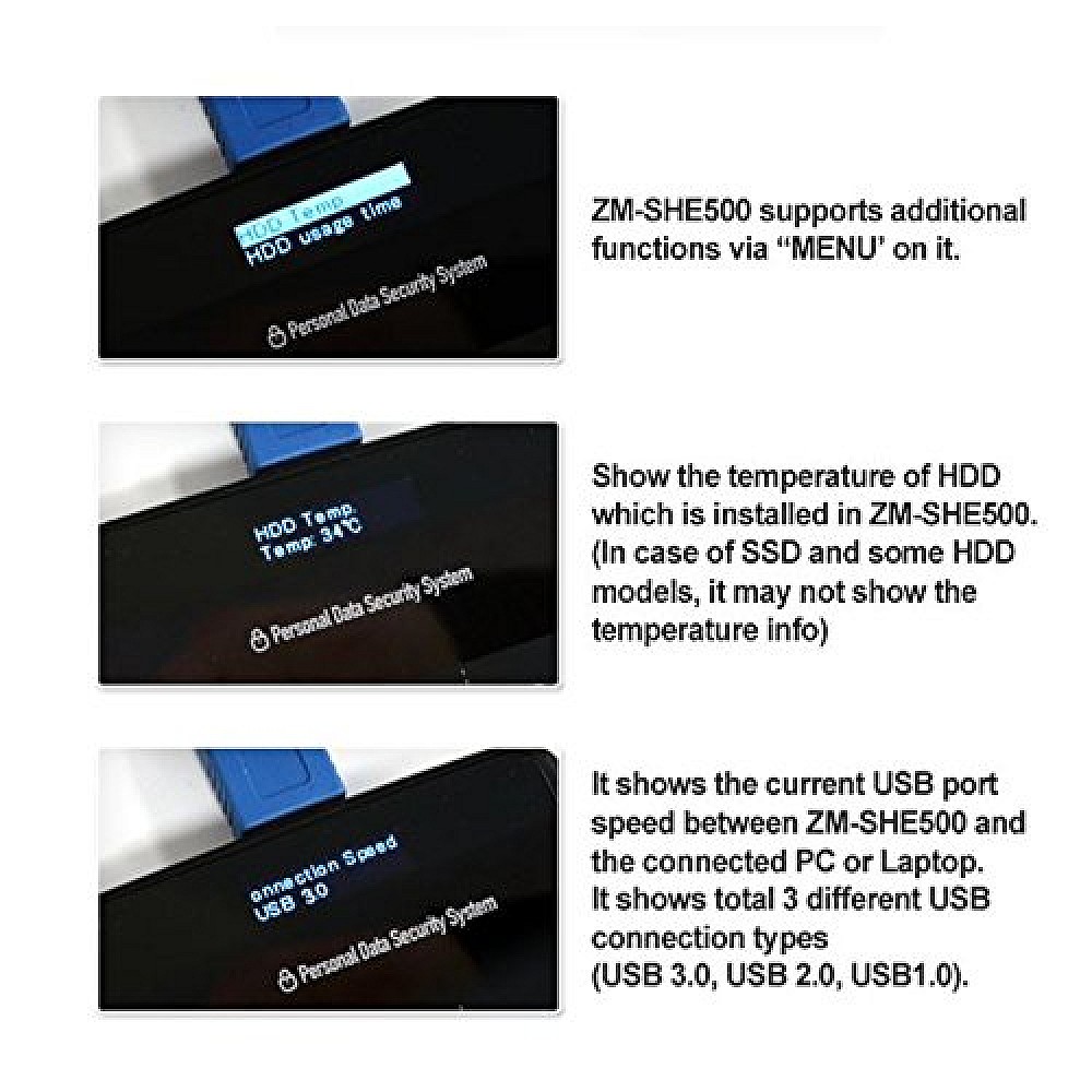 Zalman Password Protected External HDD Enclosure Best Price in India ...