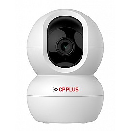 CP Plus CP-E28A 2MP Full HD Wi-Fi CCTV Camera | 360°View PT Camera | Motion Tracking | Cloud Monitoring | 2-Way Talk, Night Vision| Support SD Card (Up to 256 GB) | Privacy Mode
