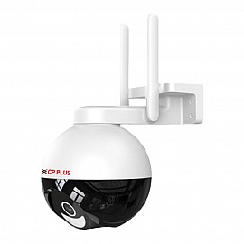 CP Plus CP-Z43Q 2K 4MP QUAD Wi-fi Full Color Outdoor Smart Security Camera | 360˚ with Pan & Tilt | Two Way Talk | Human Detection | Night Vision | Supports SD Card (Up to 128 GB) | Alexa & OK Google (CP-Z43Q)