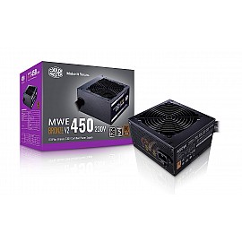 Cooler Master MWE 450 Bronze V2 Power Supply - 80 Plus Bronze Certified | Non-Modular | 120mm HDB Fan | DC-to-DC Circuit Design | ATX 2.52 Version | 450 Watt
