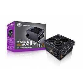Cooler Master MWE 550 Bronze V2 Power Supply - 80 Plus Bronze Certified | Non-Modular | 120mm HDB Fan | DC-to-DC Circuit Design | ATX 2.52 Version | 550 Watt