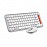 Logitech POP ICON Combo, Bluetooth Keyboard and Mouse Combo, Comfortable Typing, Programmable Keys and Buttons, Quiet clicks, Easy-Switch up to 3 Devices (Off White & Orange English)
