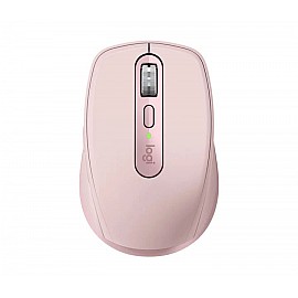 Logitech MX Anywhere 3S Compact Wireless Mouse (Fast Scrolling, 8K DPI Any-Surface Tracking, Quiet Clicks, Programmable Buttons, USB C, Bluetooth, Windows PC, Linux, Chrome, Mac) - Rose
