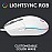Logitech G203 Wired Gaming Mouse - 8,000 DPI, Rainbow Optical Effect LIGHTSYNC RGB, 6 Programmable Buttons, On-Board Memory, Screen Mapping, PC/ Mac Computer and Laptop Compatible - White
