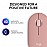Logitech Pebble Mouse 2 M350s Slim Bluetooth Wireless Mouse, Portable, Lightweight, Customisable Button, Quiet Clicks, Easy-Switch for Windows, macOS, iPadOS, Android, Chrome OS - Tonal Rose
