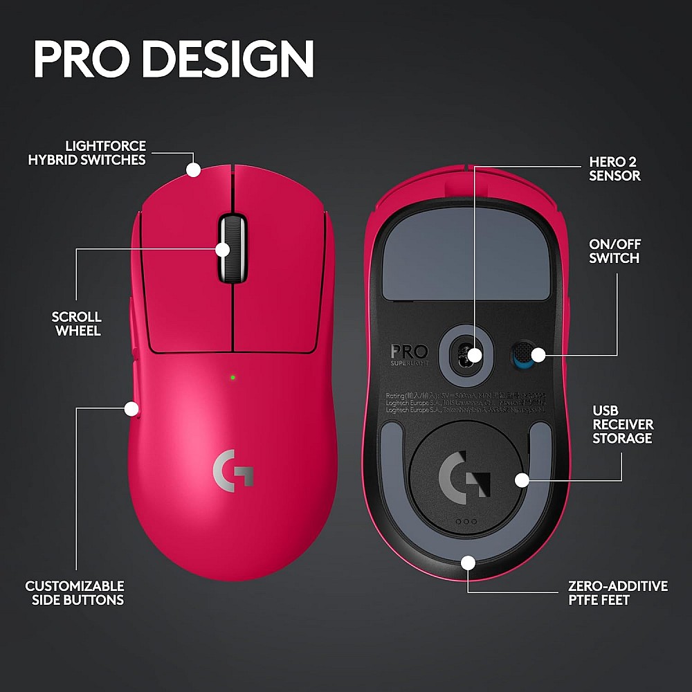 Logitech G Pro X Superlight 2 Magenta Best Price in India on
