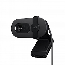 Logitech Brio 100 Full HD Webcam for Meetings and Streaming/ Auto-Light Balance/ Built-in Mic/ Privacy Shutter/ USB-A/ for Microsoft Teams, Google Meet, Zoom and more - Graphite