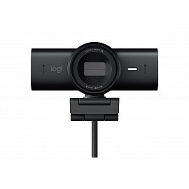 Logitech MX Brio Ultra HD 4K Collaboration and Streaming Webcam with 1080p at 60 FPS/ Dual Noise Reducing Mics/ Show Mode/ USB-C/ Webcam Cover/ Works with Microsoft Teams, Zoom, Google Meet - Graphite