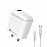 Portronics Adapto 41 C 2.4A Charger with Single USB Port/ 12W Max Output/ Smart Protection Chip/ 1M Charging Cable for Smartphones (White)