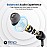 Portronics Harmonics Z10 in Ear Bluetooth Headphone with Mic, 35Hour Playtime,10mm Driver, Magnetic Earbuds, Voice Assistant, Bluetooth 5.3V, IPX4 Water/Sweat Resistance, Type C fast Charging - Black