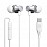 Portronics Conch Beat C in Ear Wired Earphones with Mic, Type C Audio Jack, 10mm Driver, 1.2m TPE Anti Tangle Wire, in line Mic Controls, Powerful Audio, Metal Alloy Body, Wide Compatibility - Silver