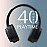 Portronics Muffs M4 Bluetooth Headphones | 40mm Dynamic Driver | Powerful Bass |In Built Mic | Type C Fast Charging - Black