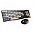 Portronics Key7 Combo Wireless Keyboard & Mouse Set with 2.4 GHz USB Receiver, 10m Working Range, 12 Shortcut Keys, Adjustable DPI, 10 Million Key Life & Click Life for PC, Laptop, Mac - Grey + Orange
