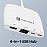 Portronics Mport 41 USB C Hub (4-in-1) with Ethernet (1000 Mbps Gigabit Internet), 2-Ports Type-C Data, USB 3.0 Port, Multiport 10/100/1000 Mbps RJ45 LAN Adapter for Laptop, PC, Mac and Desktop - White