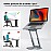 Portronics My Buddy K8 Portable Laptop Stand with 360° Rotating Base, Posture Support, Adjustable Height Upto 53 cms, Ergonomic Design - Silver