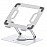 Portronics My Buddy K9 Portable Laptop Stand/ Adjustable Elevation Levels/ Ventilated Anti-Slip Design/ 360-degree Rotating Base (White)