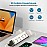 Portronics Power Plate 14 Extension Board with 10 Universal Sockets/ 25W Type-C PD/ 3 USB Charging Ports/ 3 Meter Long Cord/ 2500 Watts/ 2.1 Amp USB Output/ Multi Plug for Home Appliances (White)